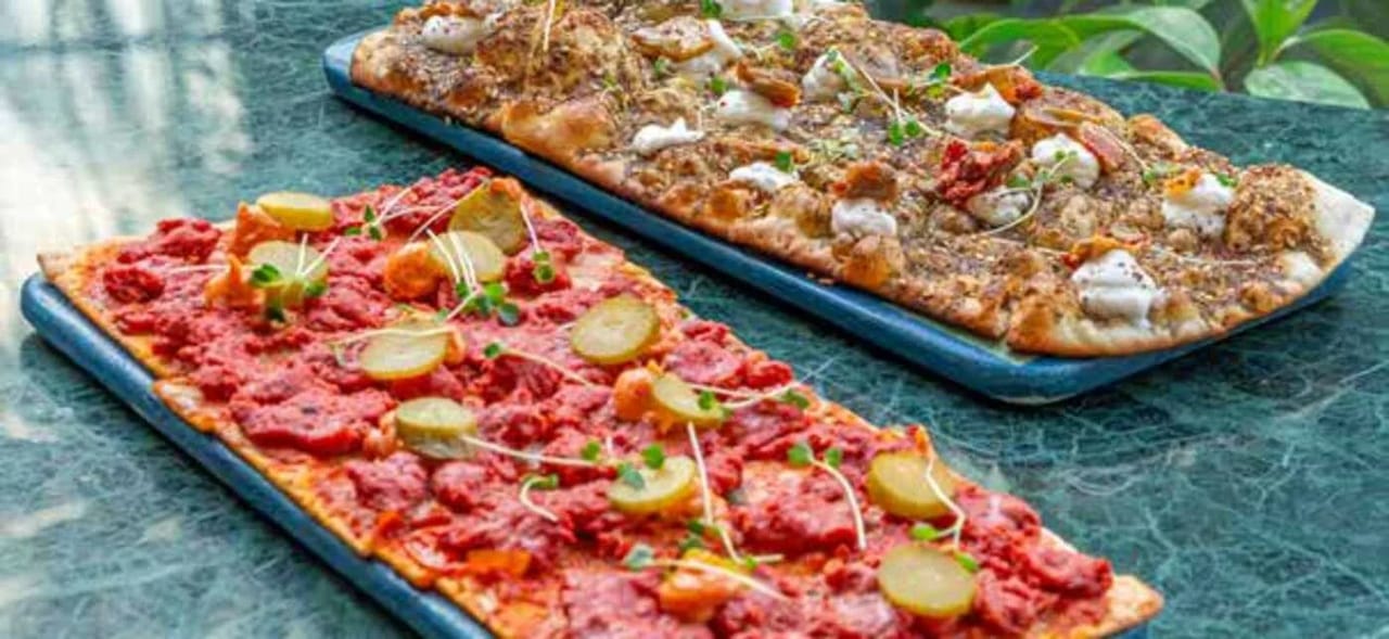 Flatbreads, fresh from the oven